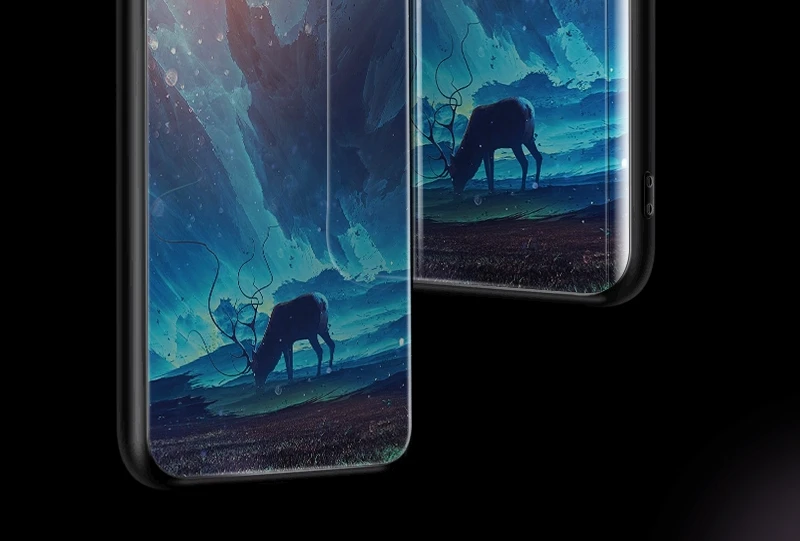 Artisome Star Deer Tempered Glass Case For iPhone X 7 8 6 6S Plus Soft Edge Skin Cover Shockproof Slim Case For iPhone 6 s       (2)