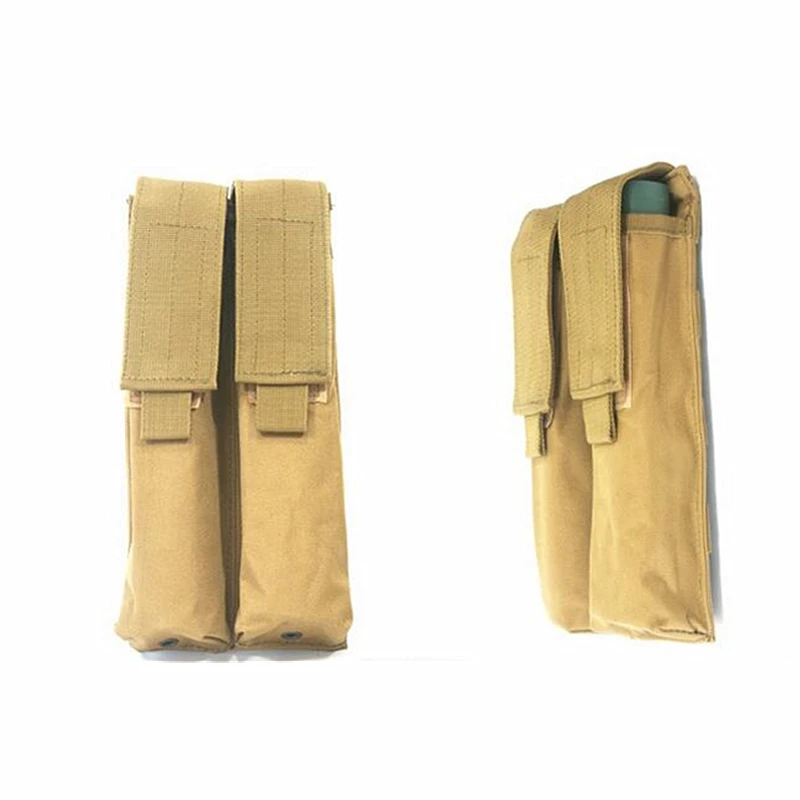 Airsoft Molle двойной P90/UMP военный подсумок Coyote Tactical TAN BK CP ACU OD Лесной камуфляж 25x11x4 см(ZL-JQ-011