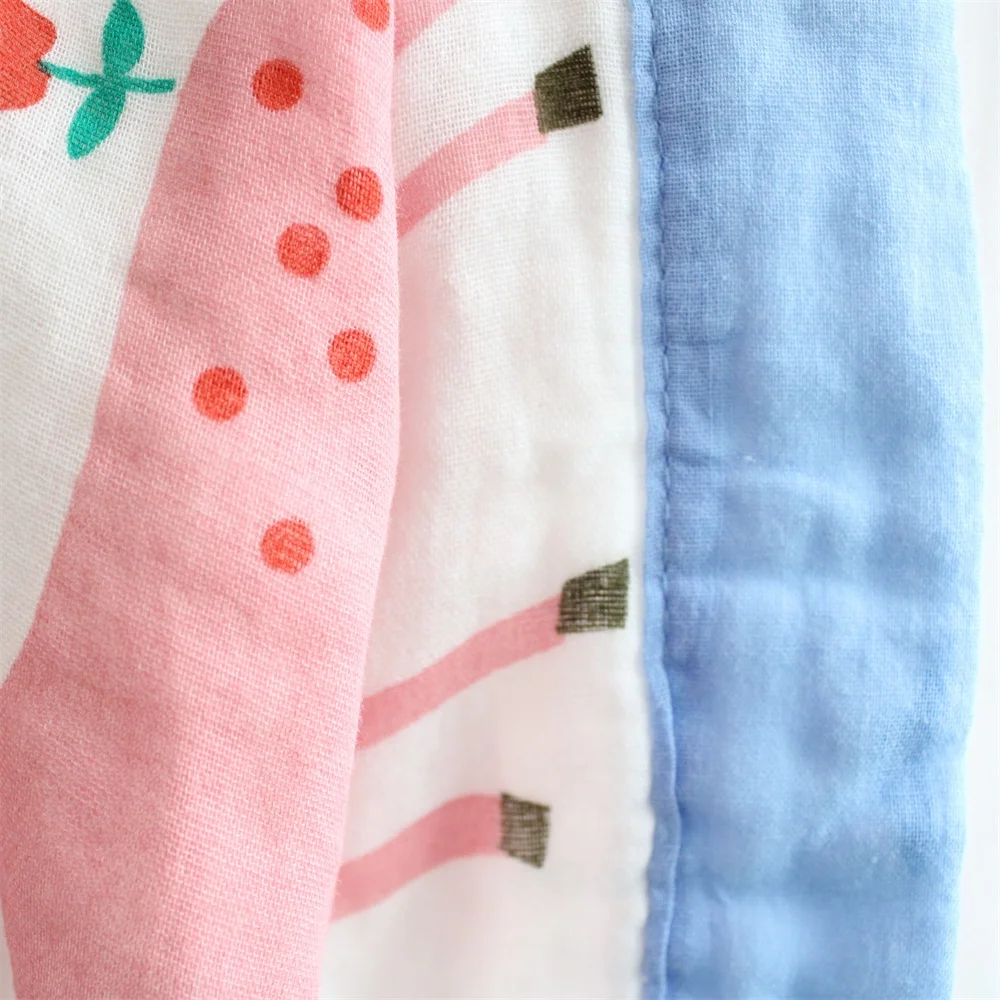 spesifikasi 6 Lapisan Super Lembut Multi Penggunaan Kapas Kain Kasa Selimut Bayi Membedung Selimut Stroller Cover Handuk Mandi Bayi Menerima Selimut