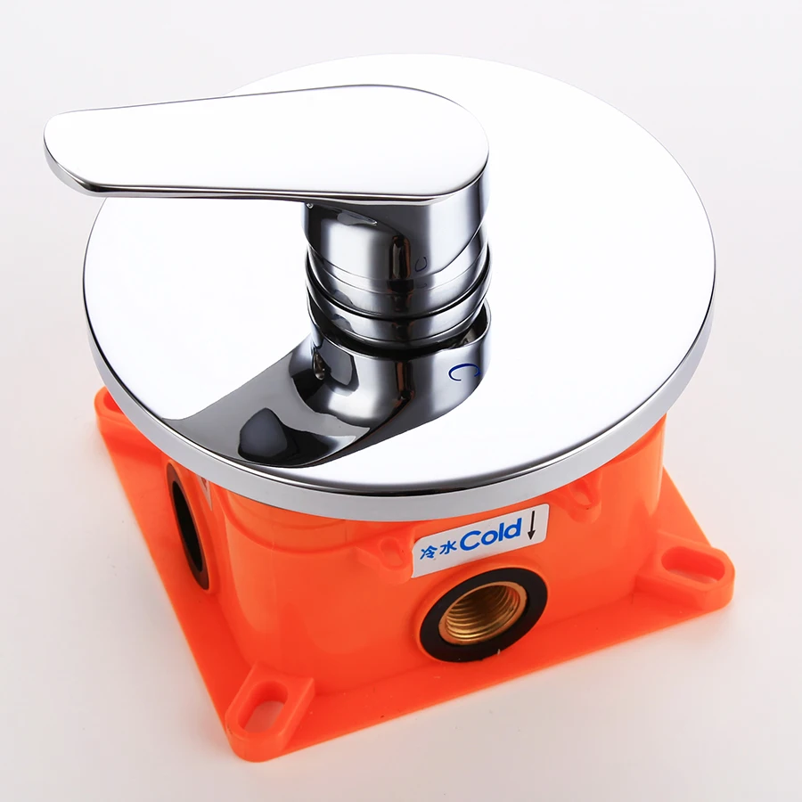 

lam full copper single-function into the wall split type embedded box round dark outfit shower shower mix water valve