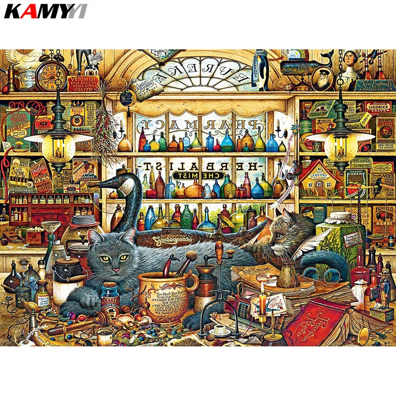 

5D DIY diamond painting cross stitch cat Full Square Diamond embroidery Needlework Rhinestone Mosaic decor