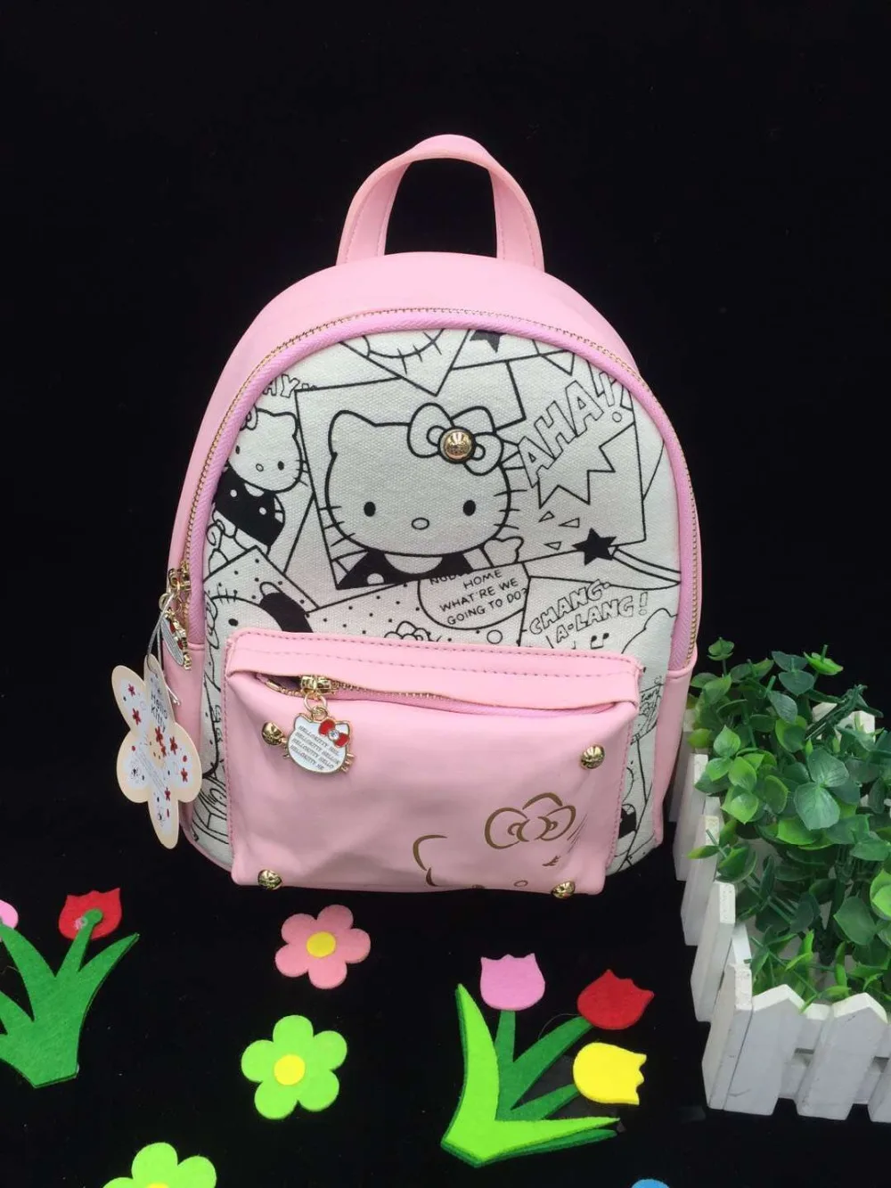 

New Women Girl Hello kitty Backpack bag Shoulder bag Purse Small Size XW-2236