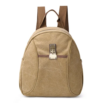 

Fashion Design Lady's Canvas Backpack Water-proof Casual Shoulder Bag Women Soft Travel Bag Female Big Capacity Fabric Bag