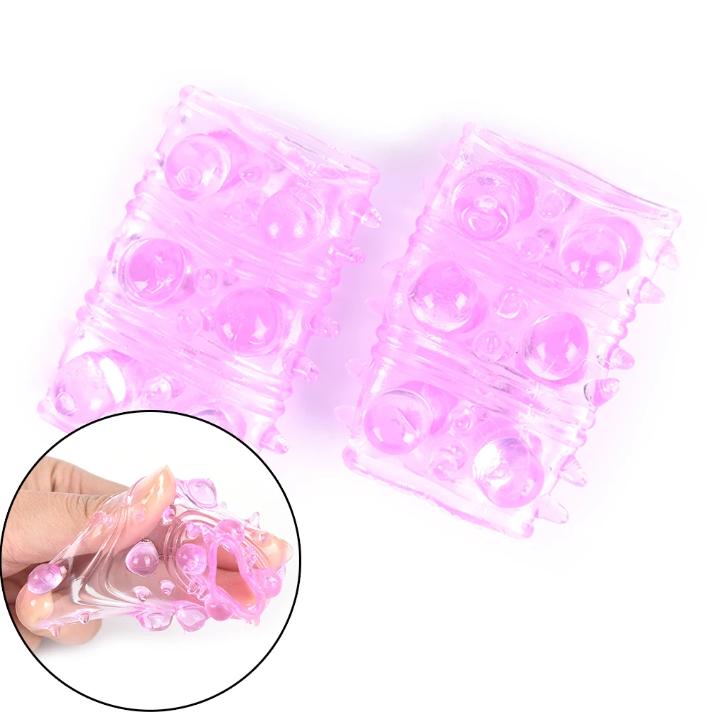 2PCS Soft Elastic Vibrating Penis Ring Sex Rings Waterproof Time Delay Cockring Cock Sleeve Toys for Male Men | Красота и здоровье