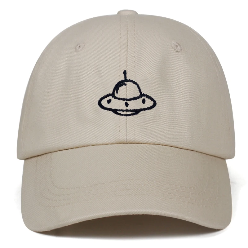 Бейсбольная Кепка с вышивкой НЛО модная кепка Snapback Регулируемая из 100% хлопка в