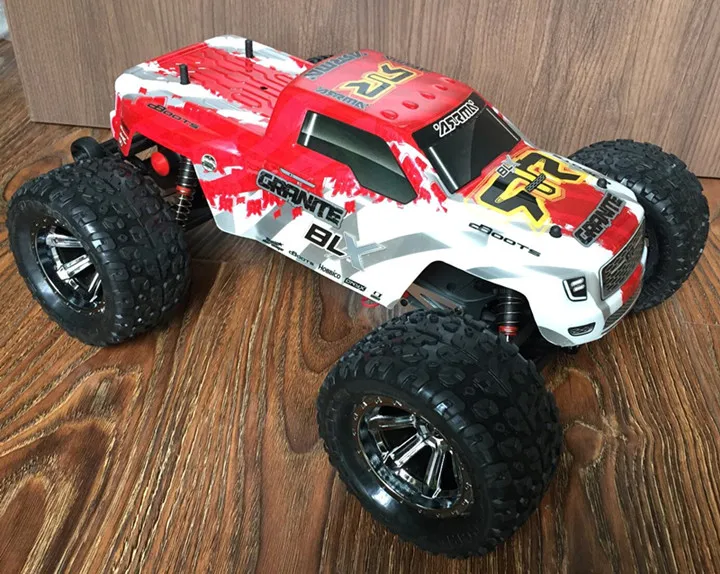 2x ARRMA Fury 1/10 RC Monster Truck Tire/Wheel для Associated HRAXXAS SlASH 4X4 HOBAO Hyper 10SC TT10 HPI HSP KYOSHO LOSI | Игрушки и