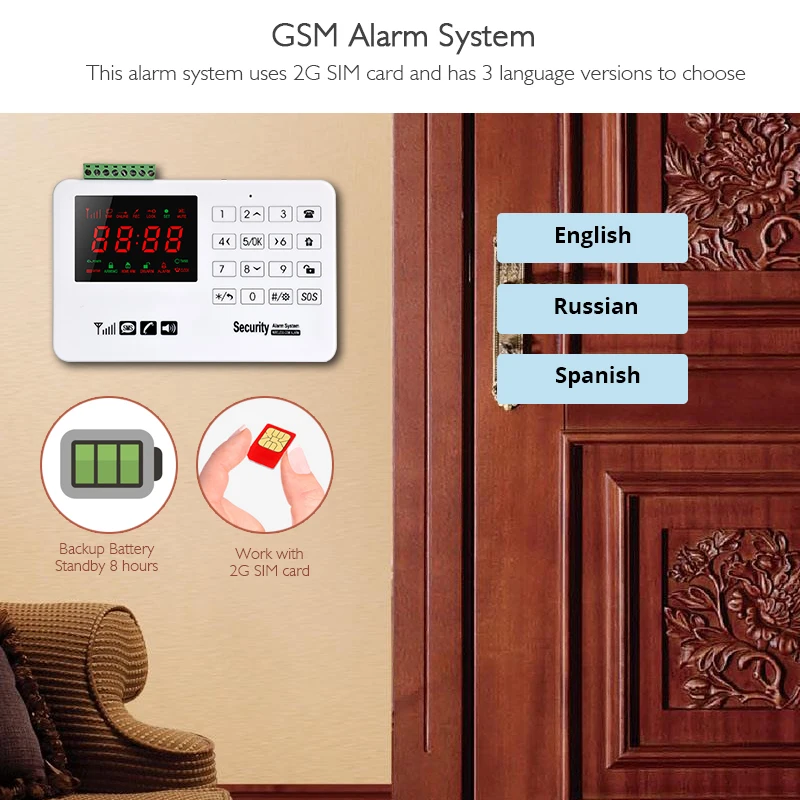 Smarsecur A30 App Беспроводная GSM сигнализация система безопасности сигнализация охранная сигнализация