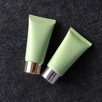 

1pcs 50g green Plastic Soft Bottle Cosmetics Facial Cleanser Cream Empty Squeeze Tube Shampoo Lotion Refillable Bottles