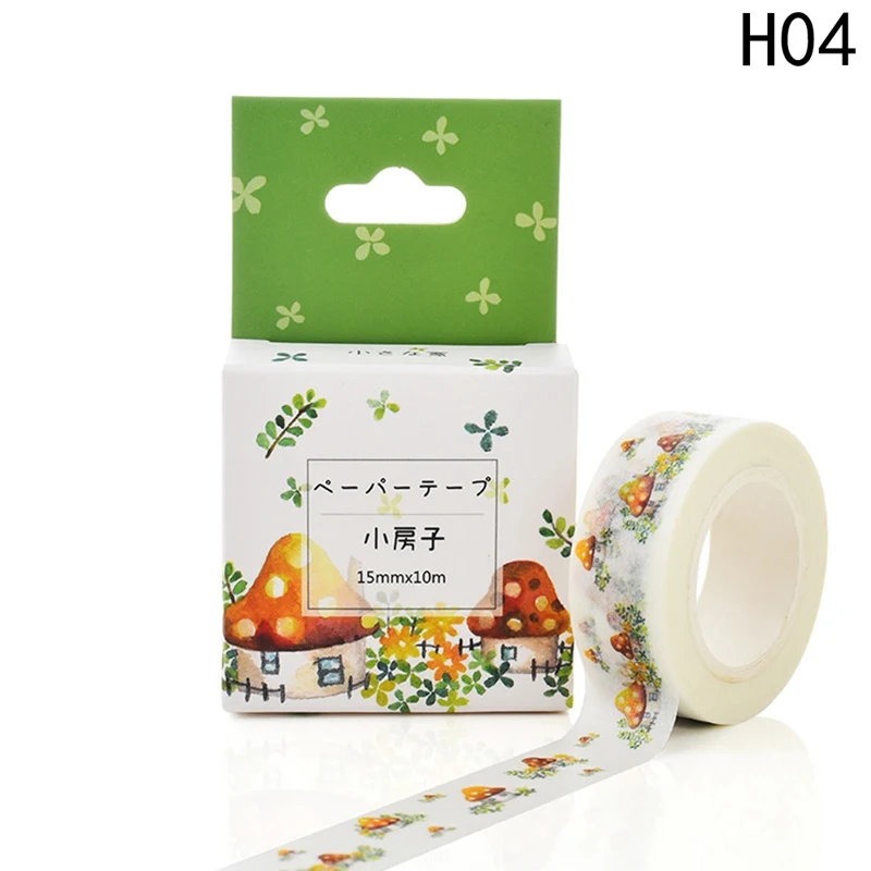 Японская декоративная лента Washi Скотч для скрапбукинга бумажная Маскировочная