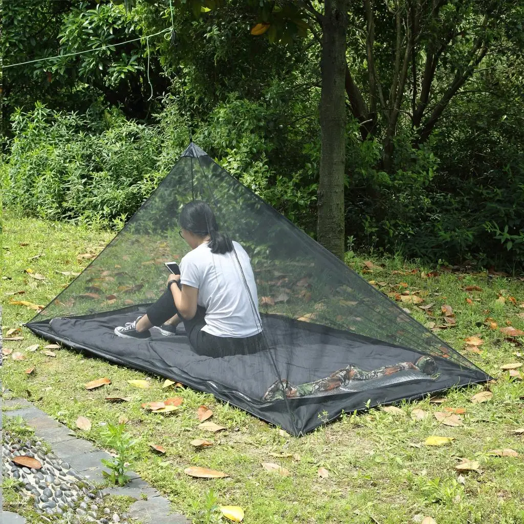 Portable Compact Camping Insect Mosquito Net Mesh for Tent Canopy Cover Insect Bee Bug Mosquito Net Mesh Sleeping Bed Canopy