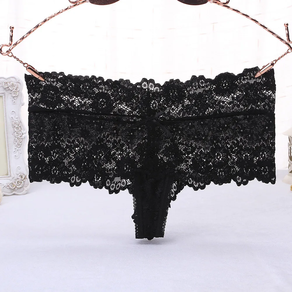 

Europe Fashion Underwear women thongs bragas sexy panties women thong lace t word pants ladies briefs 2019 New #N