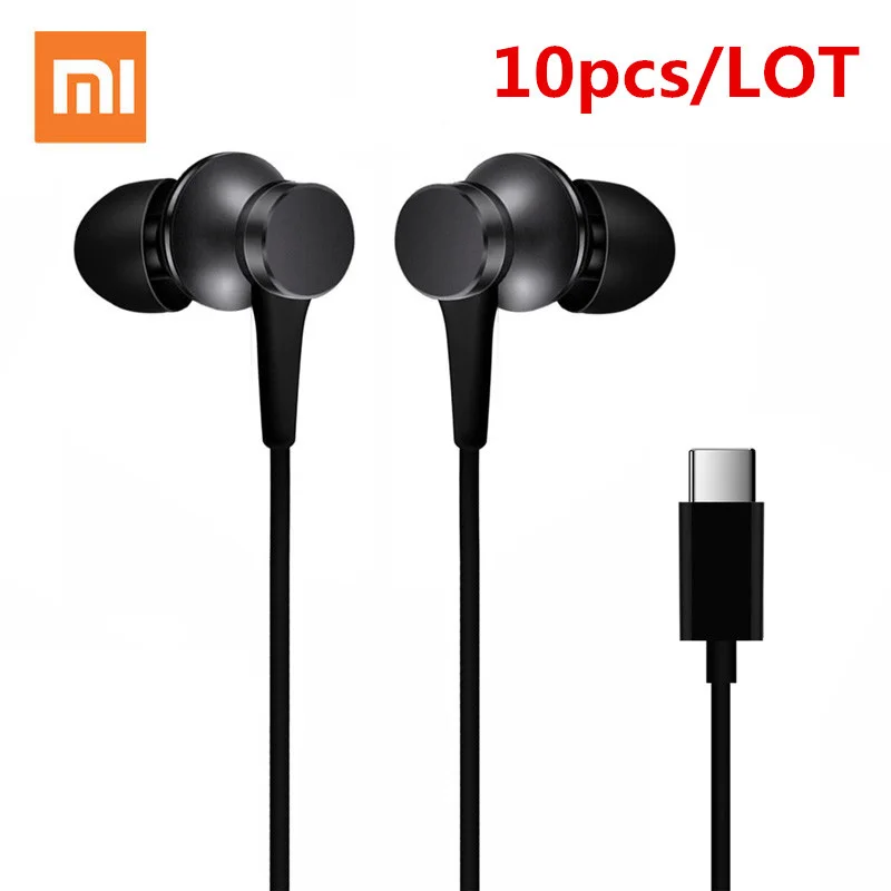 

10 pcs/lot Xiaomi Piston 3 Earphone USB Type-C Mi 3.5mm Fresh Edition Mi Earphone Headset with Mic for Xiaomi Mi 6/8 Earphones