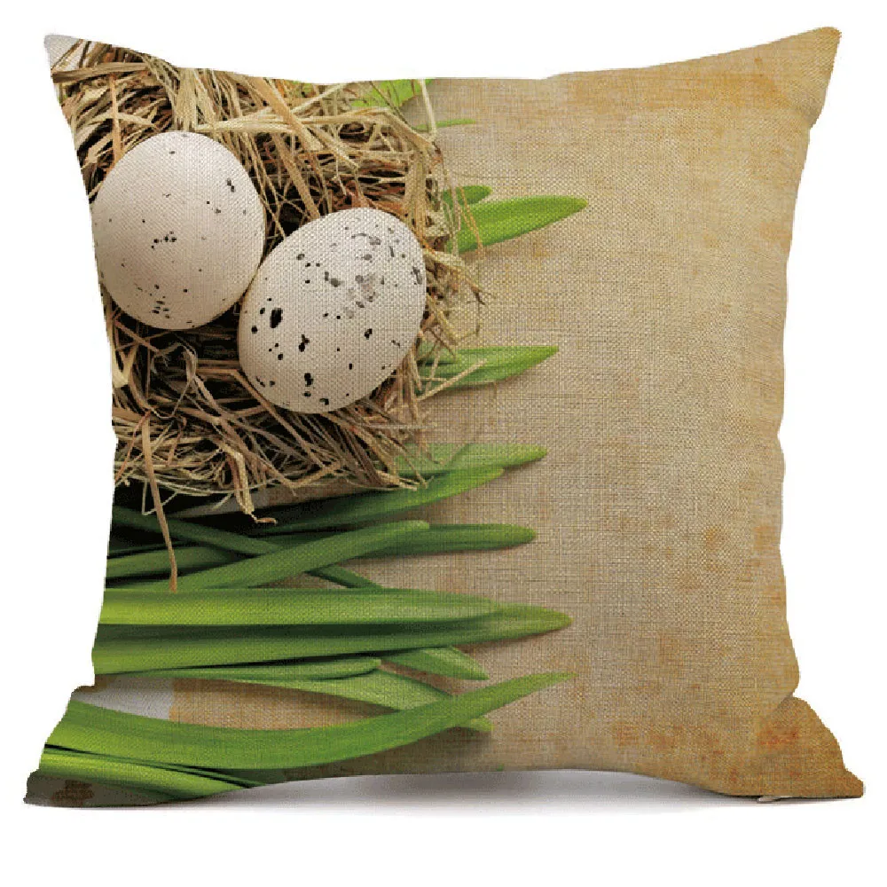 

Easter Bunny Throw Pillow Case Animal Decorative Pillows For Sofa Car Seat Cushion Cover 45x45cm Home Decor kussenhoes jan14