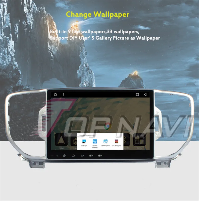 radio cradle android For KIA SportageR 2015