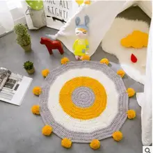 Мягкий хлопковый ковер с цветком от солнца нескользящий коврик для прихожей детский игровой коврик Домашний декор