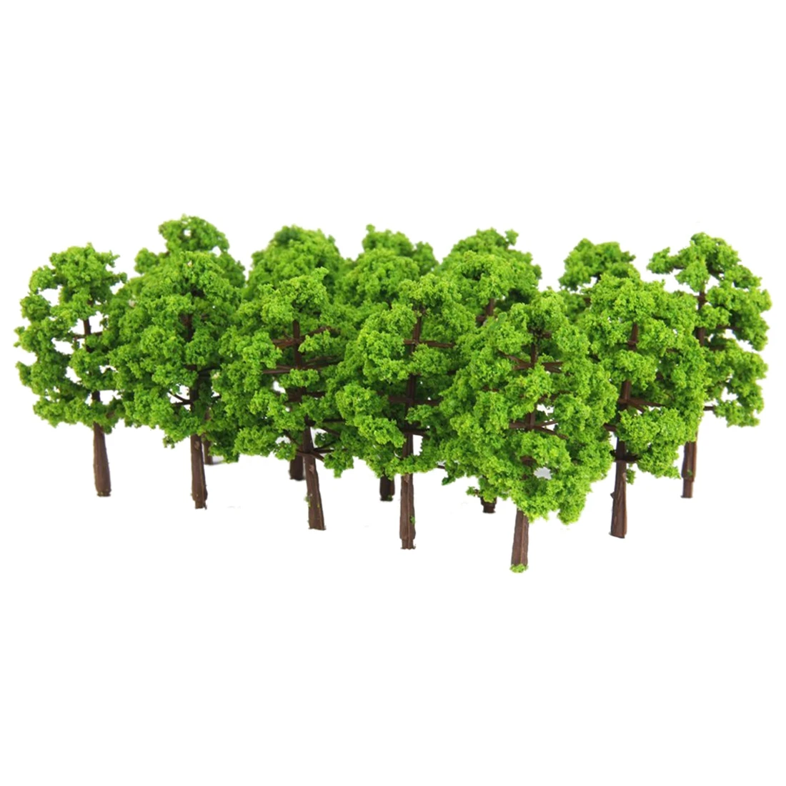 Maquette en plastique arbre Train chemin de fer paysage 1: 100 20 pièces. Vert foncé