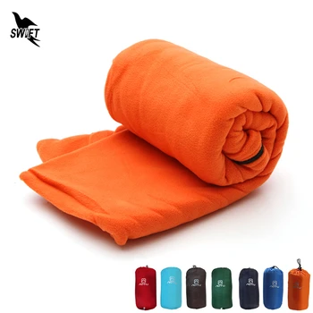 

Envelope Style Microfiber Fleece Sleeping Bag Liner Ultralight Portable Outdoor Camping Travel Multifunctional Polar Sleep Bag