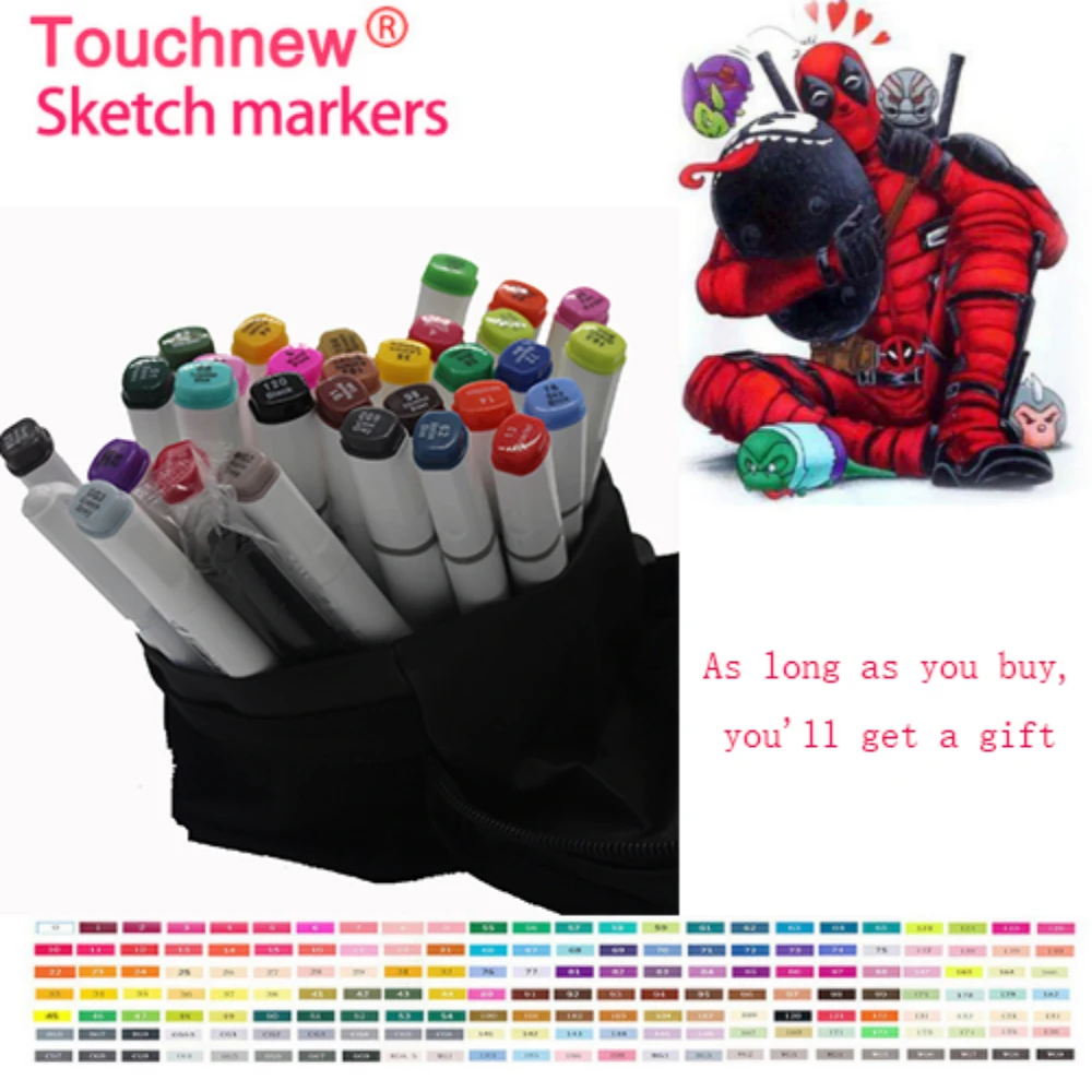 

oily two-headed mark pen six generations upgrade 36 60 80 color comic copic Yes manga school supplies