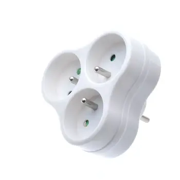 

France standard power supply Conversion plug German standard converter Extended socket 1 turn 3 converter with Safety Shutter