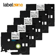 5 упак./лот терм усадочная трубка для hse-231 черный на белом Совместимость brother P-touch принтеры hse231 hse 231 этикетка в виде ленты кассета