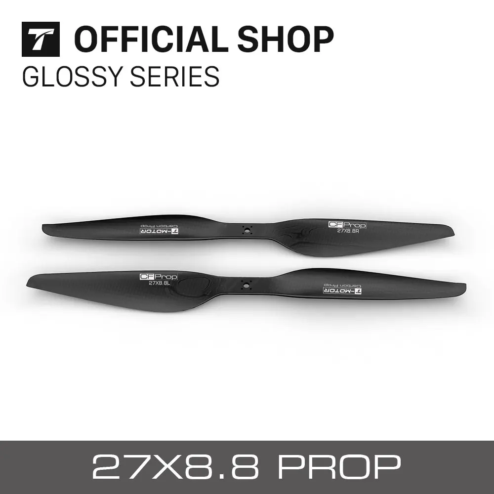 T Motor profession CF prop G27x8 8 Prop 2PCS PAIR Carbon Fiber Propellers for multicopter UAV