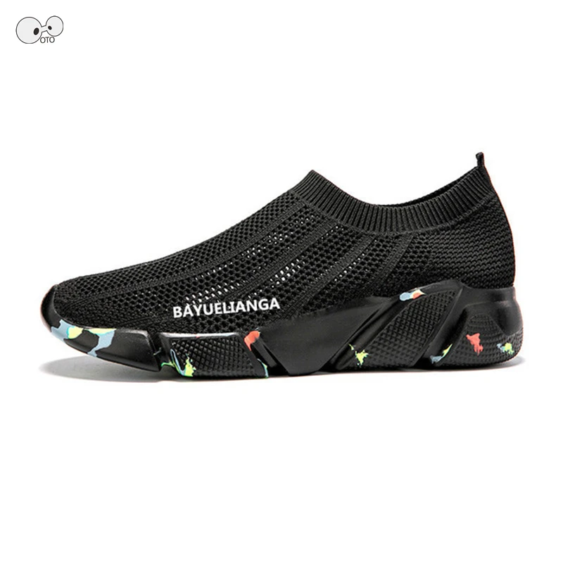 Air Mesh Slip On Summer Breathable Unisex Walking Shoes 2019 Lightweight Sports Sneakers Men Women Couples Outdoor Jogging Shoes