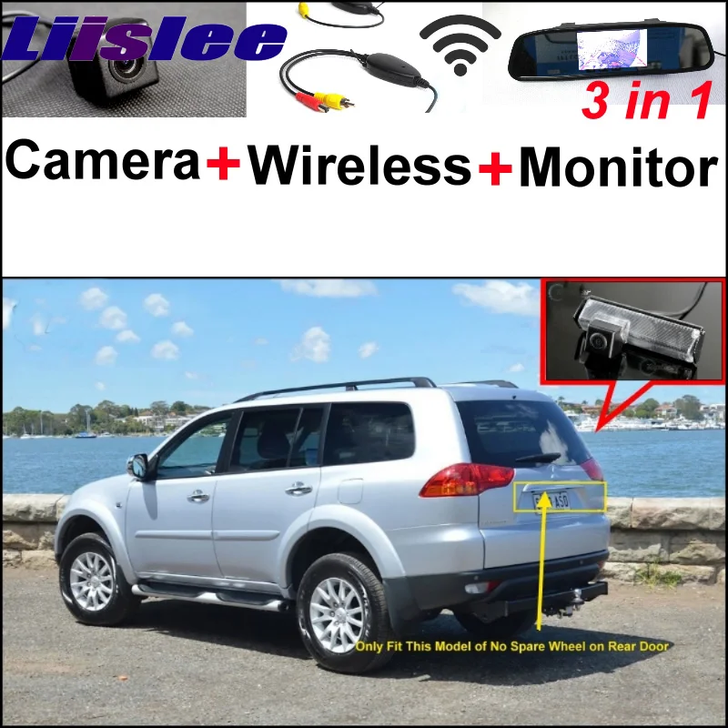

3 in1 Special Camera + Wireless Receiver + Mirror Monitor Easy DIY Parking System For Mitsubishi Montero Sport Nativa Challenger