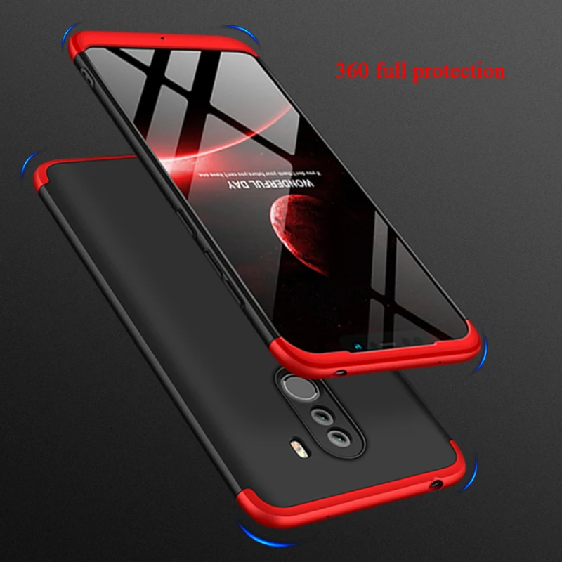 

For Pocophone F1 Case POCO F1 Xiaomi Case 360 Protection 3 IN 1 Back cover Funda Xiaomi Pocophone F1 Case F 1 1F Cover Armor