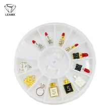 LEMAX Mixed Items/Box 3D Alloy Nail Art Decoration Rhinestone Lipstick Handbag Perfume Bottle Shape Nails DIY Charms Supply L470 LEMAX Mixed Items/Box 3D Alloy Nail Art Decoration Rhinestone Lipstick Handbag Perfume Bottle Shape Nails DIY Charms Supply L470