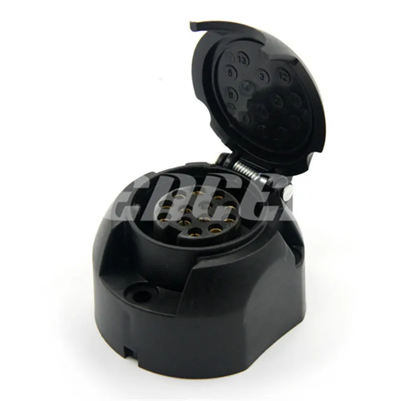 Encell 13 دبوس 12 فولت مقبس بلاستيكي تصفيف السيارة قابس كهربائي مآخذ بيت متنقل اكسسوارات التخييم RV قافلة مقطورة المقبس 15