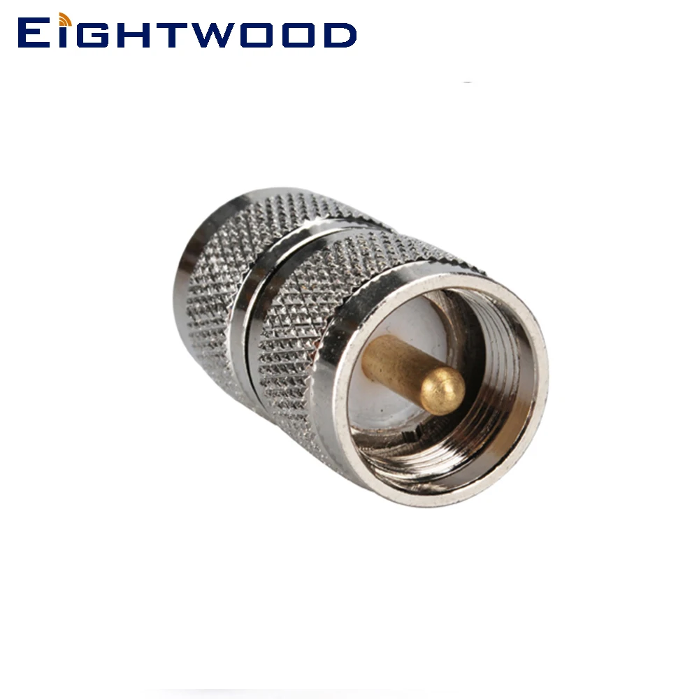 

Eightwood Car Mobile Radio Antenna RF Coaxial Adapter UHF PL259 Male to Male UHF Connector for Walkie Talkie Baofeng Aerial