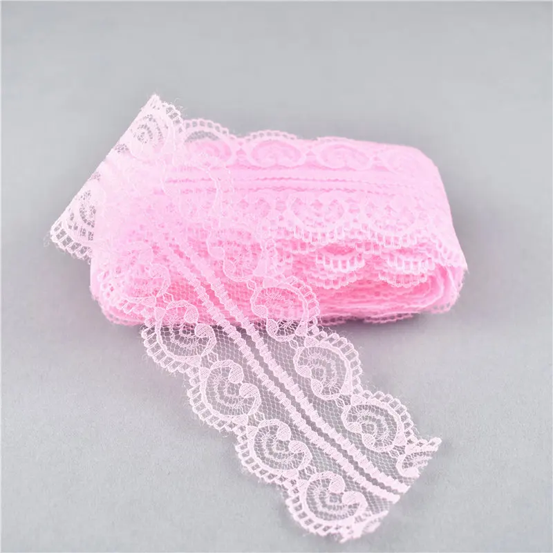 pink lace ribbon