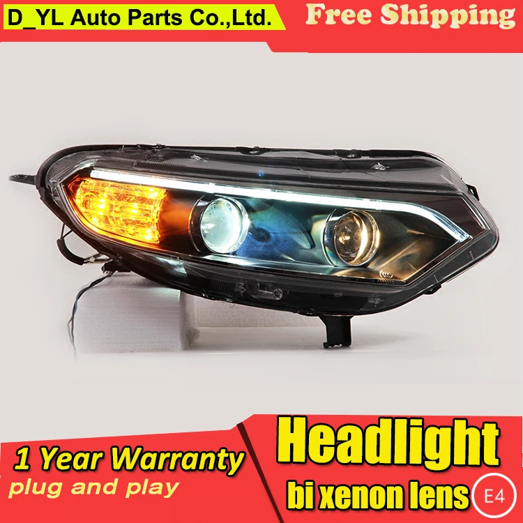 

Car Styling LED Head Lamp for Ford Ecosport headlights 2013-2015 Ecosport led headlight led drl H7 hid Q5 Bi-Xenon Lens low beam