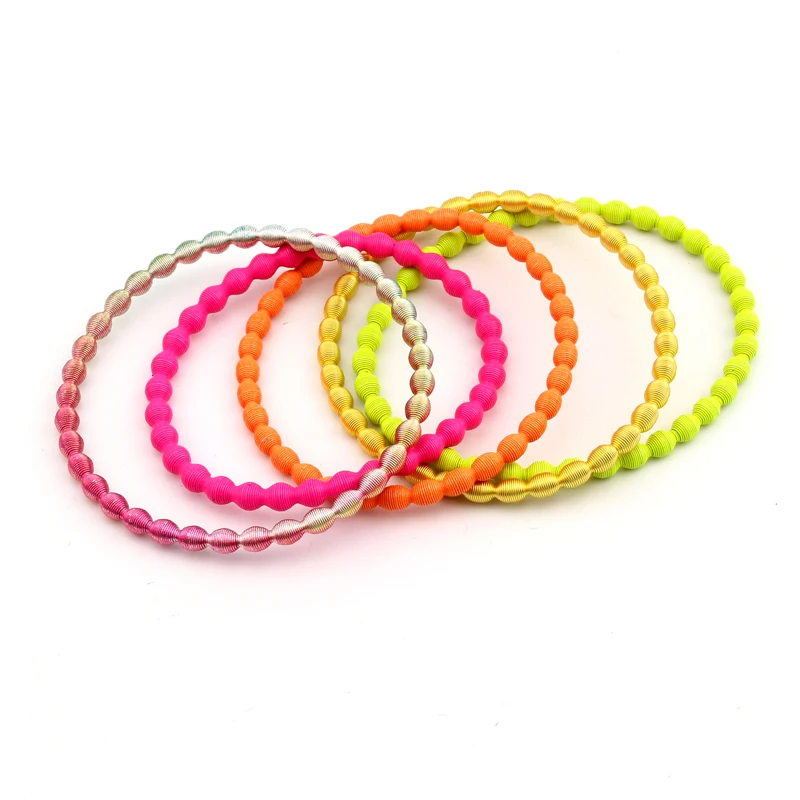 Buy GEOMEE 5pcs/set Spring Elastic Bracelets for Women