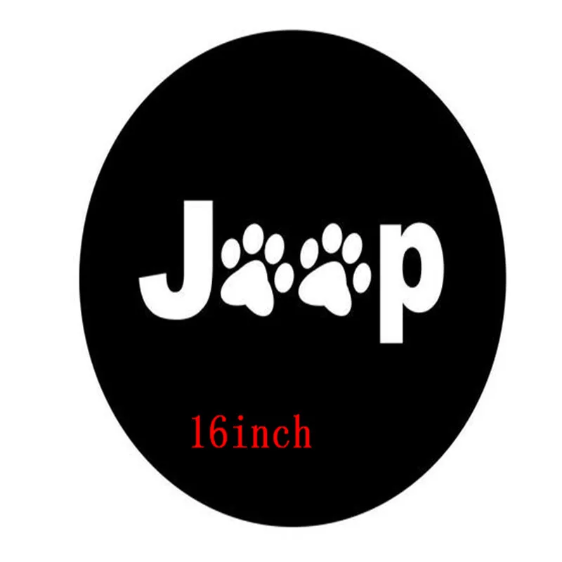 1 шт. черный 1", 15", 1", 17" дюймов ПВХ PU запасные шины для шин колеса клапанные крышки для JP Paw принт череп логотип автомобильные аксессуары - Цвет: 16 inch JP paw