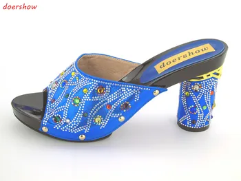 

New Fashion Wedding Party Shoes African Italian Sandals Woman Shoes High Heels!doershow ! JK1-39