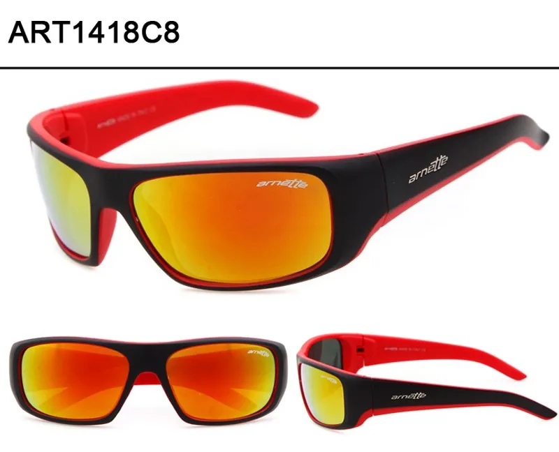 1 With Box,8 Colors Fashion Coating Goggle Arnette Vintage Sunglasses MenWomen Sport Glasses Eyewear Gafas Oculos De Sol 8