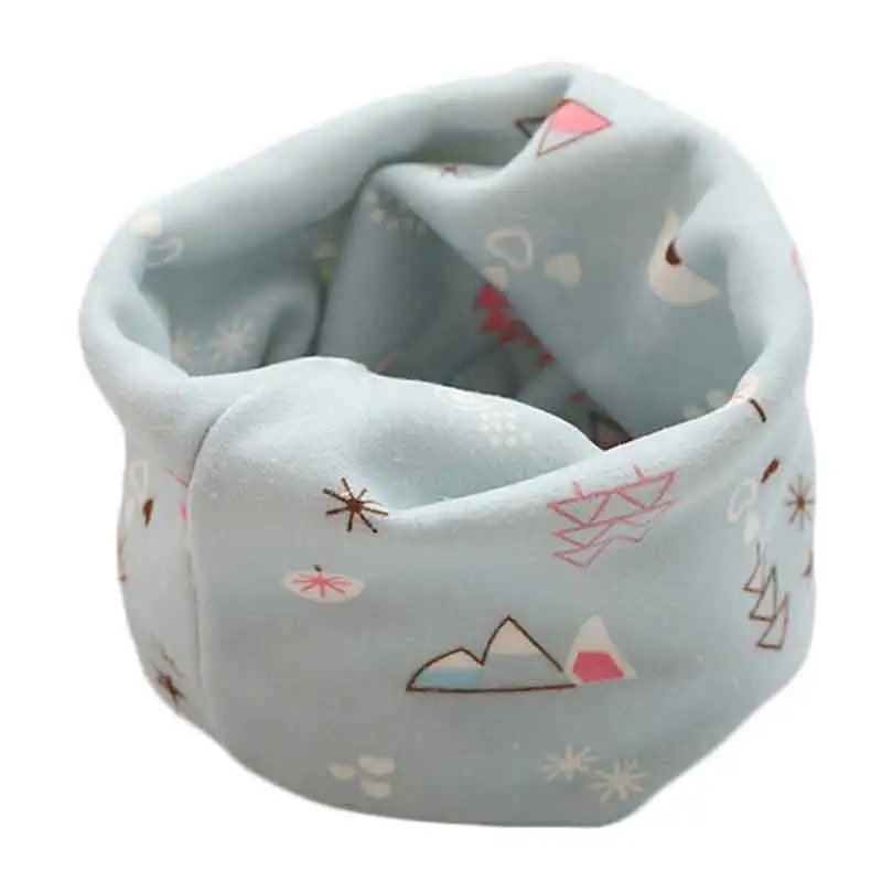 

DE088 New Autumn Winter Children Cotton Plush Scarf Baby Kids Warm Scarf Boys Girls Scarves Child Neck Collar O Ring Magic Neck