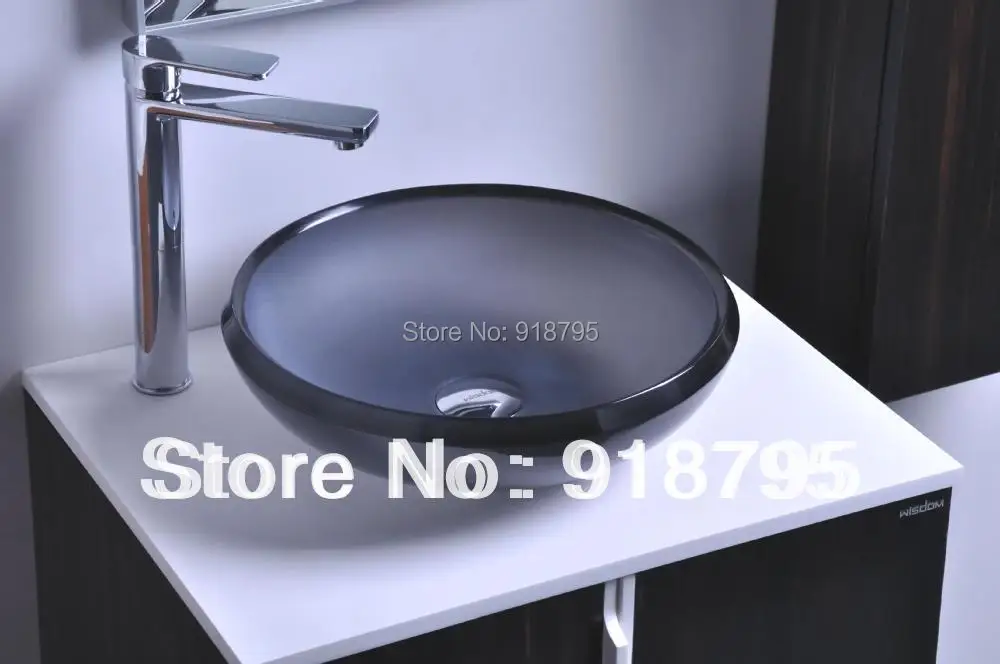 Round Bathroom Resin Counter Top Sink Vessel Cloakroom Vanity Above Counter Colourful Wash Basin  RS38278-390