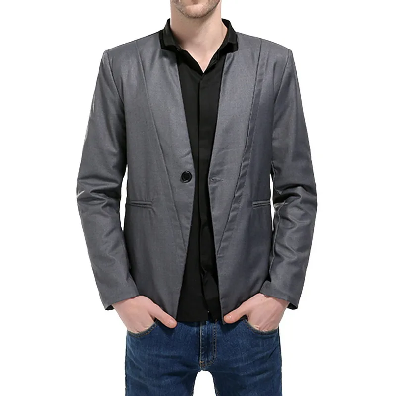 

Men Casual Sexy business Coat 2018 New Men's Casual Slim Button Suit Blazer Coat Jacket Tops Shujin FF