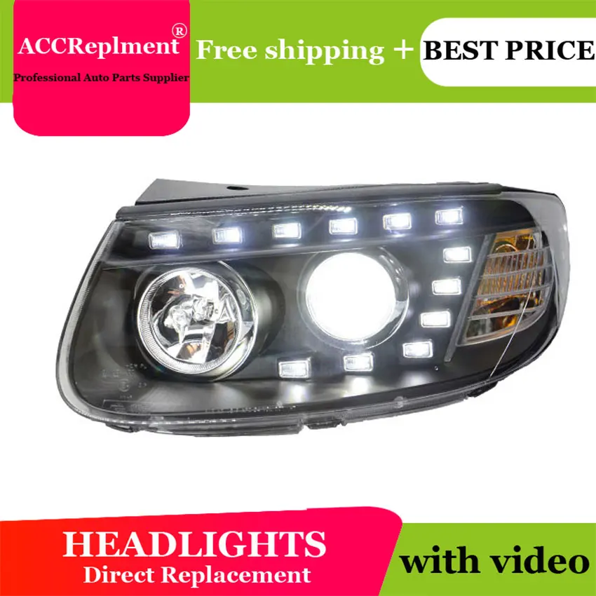Авто. PRO 2006 2012 для Hyundai IX45 фары Santafe светодиодный DRL Противотуманные ксеноновые