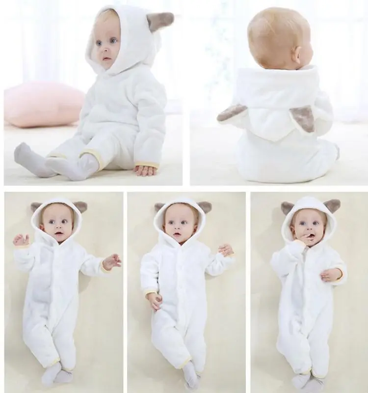 0 18months Soft Warm Unisex Newborn Baby Winter Clothes Animal