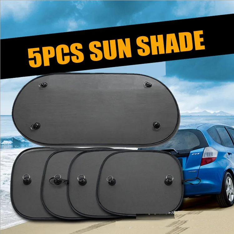 5pcs Jumbo set Car Sun Shade Sunshade Side Rear Window Sunshades Cover