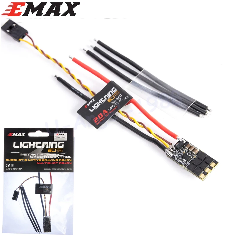 

1pcs EMAX BLHeli lightning 20A ESC For QAV250 280 270 Quadcopter FPV Multicopter