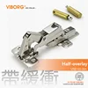 (2 pieces) VIBORG 165 degree Full Overlay Half Overlay Inset Soft close Kitchen Cabinet Cupboard Wardrobe Door Hinges Hinge ► Photo 2/6