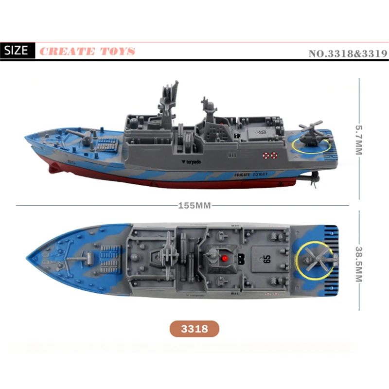 Высокая Скорость удаленного Управление Frigae лодка RC линкор Авианосец Военно моделирование армии Yacht встроенный Батарея водные игрушки