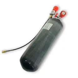 AC168101New 4500 фунтов/кв. дюйм 6.8LCE углеродное волокно бак для подводного плавания углеродное волокно для пейнтбола бак пневматическое оружие