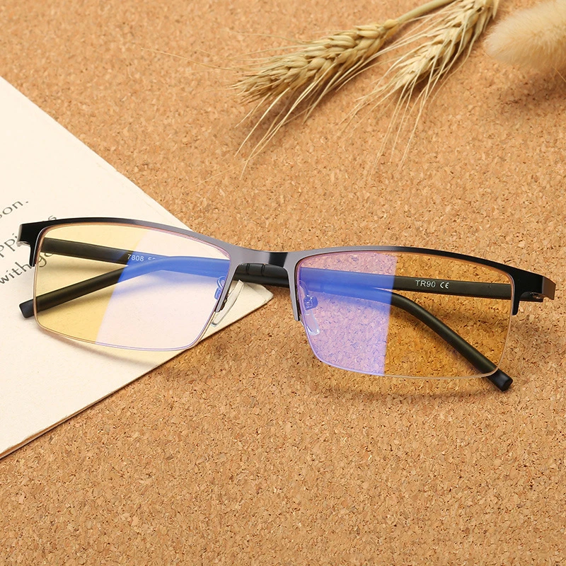 

Vazrobe Computer Glasses Men Anti Blue Light Reflection eyeglasses frame Man Yellow Lens tint Gaming Eye Protect UV400 Work