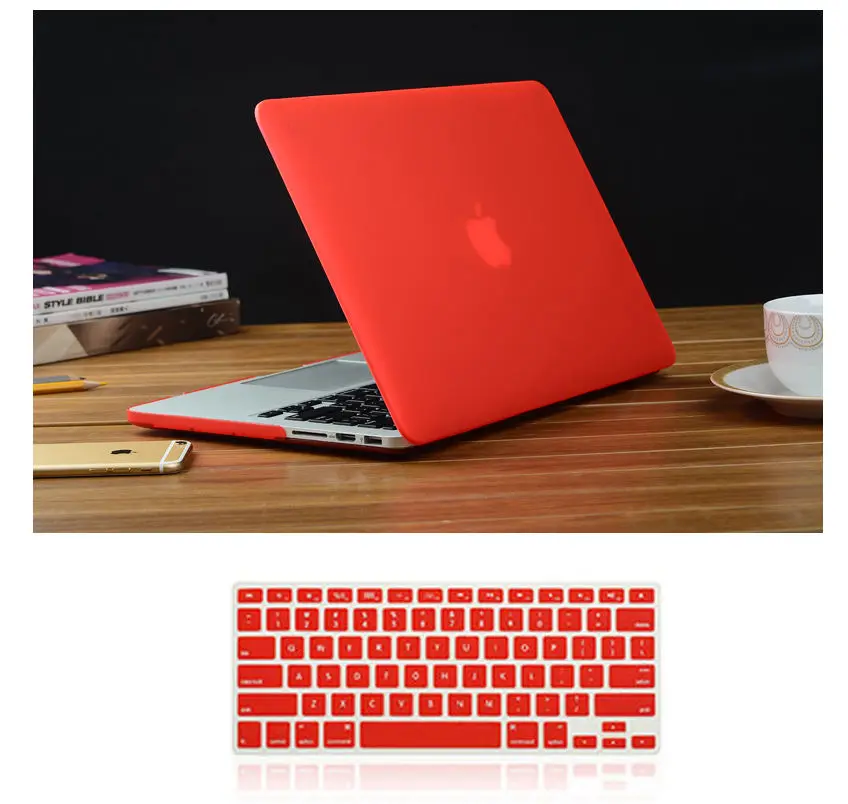 Матовый Жесткий Чехол для ноутбука Apple Macbook Air Pro Retina Touch Bar 11 12 13 15 дюймов сумка MacBook