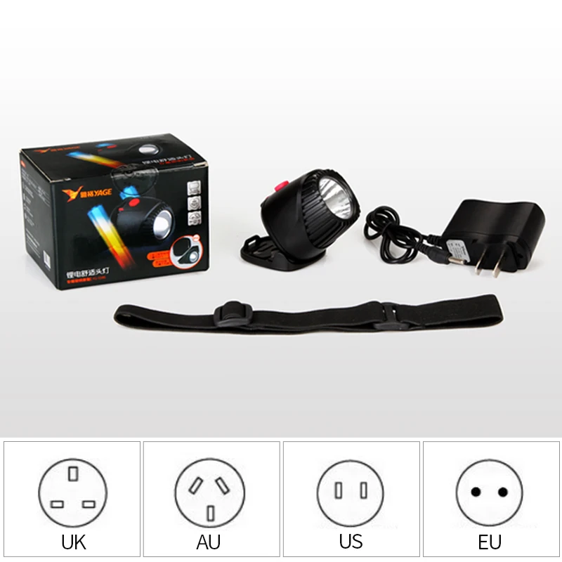 YAGE налобный фонарь перезаряжаемый светодиодный на лоб фонарик Lintern Mini Touch Fishing